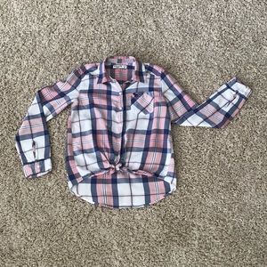 Abercrombie kids plaid shirt